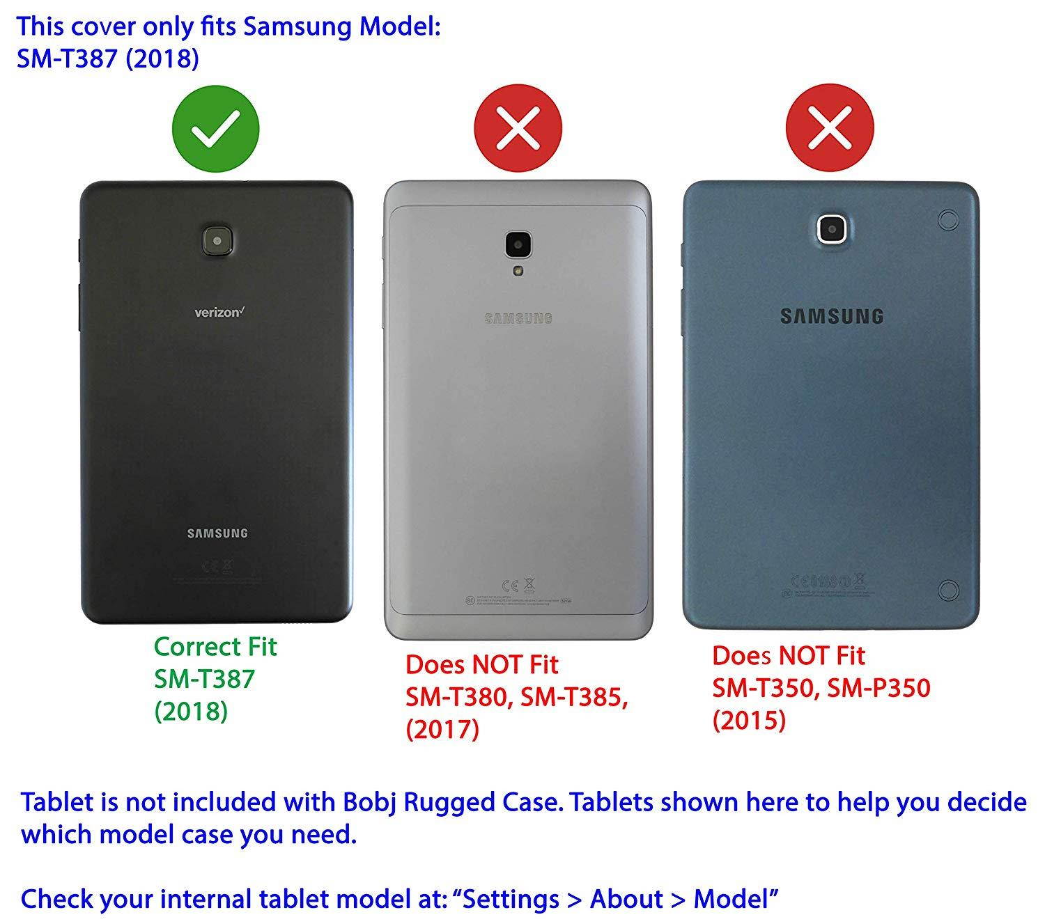 BobjGear Bobj Rugged Tablet Case for Samsung Galaxy Tab A 8.0 (2018) SM-T387 Kid Friendly (Rockin' Raspberry)