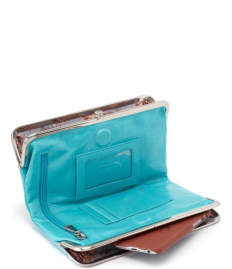 HOBO Original Leather Lauren Double-Frame Clutch Wallet