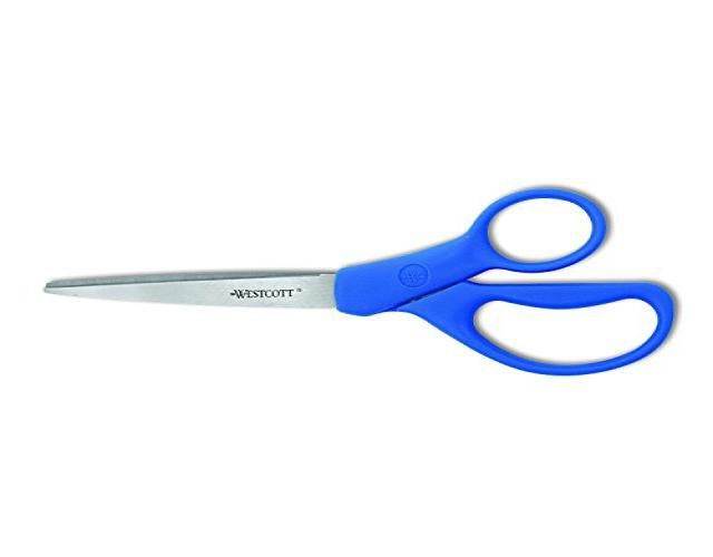 Westcott  All Purpose Preferred Stainless Steel Scissors, 8-Inch, Blue