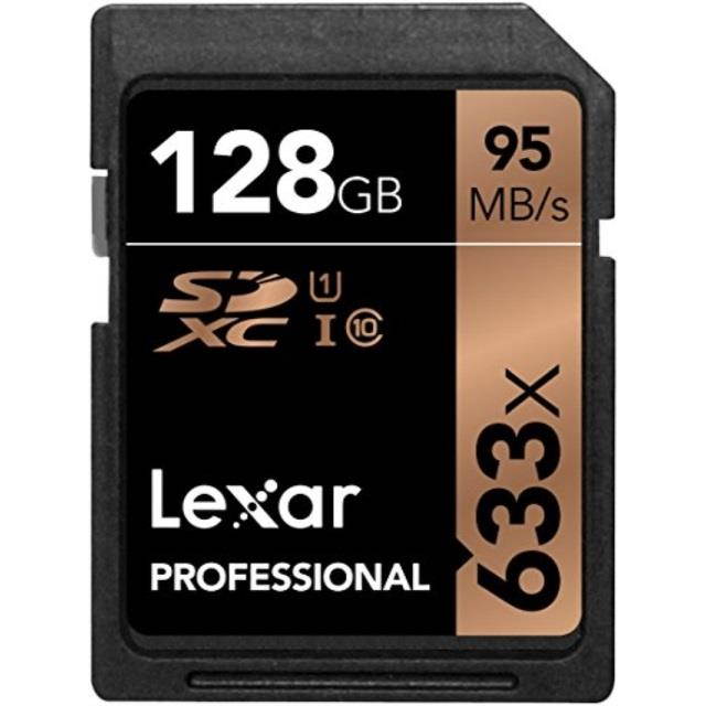 Lexar 128GB Professional Class 10 UHS-I U1 633x SDXC Memory Card, 2 Pack