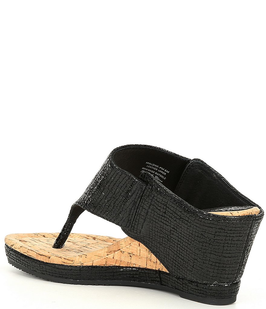 Donald Pliner Malone Leather Wedge Sandals