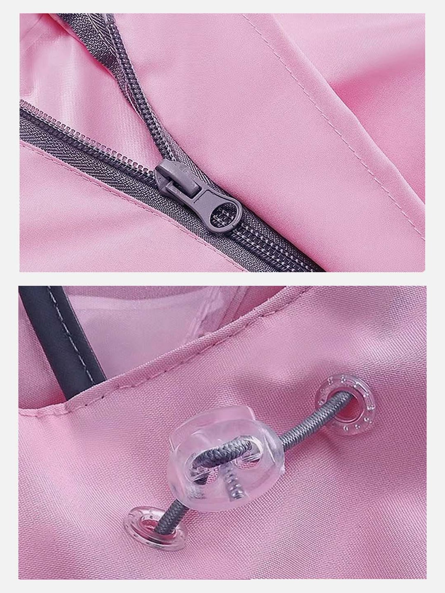 Little Surprise Box Kids Pink Printed Full Sleeves Raincoat