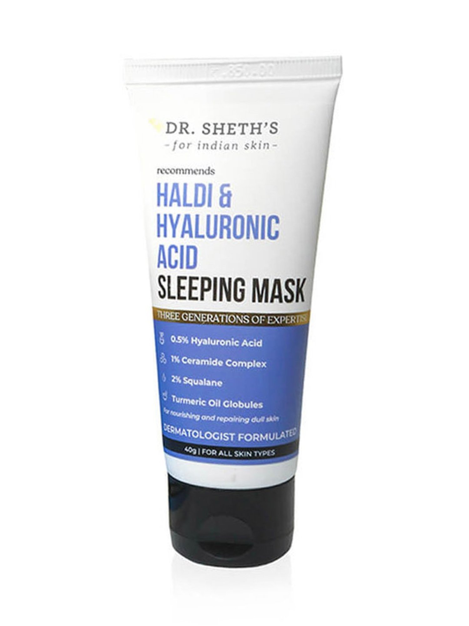 Dr. Sheth's Haldi & Hyaluronic Acid Sleeping Mask - 40 gm