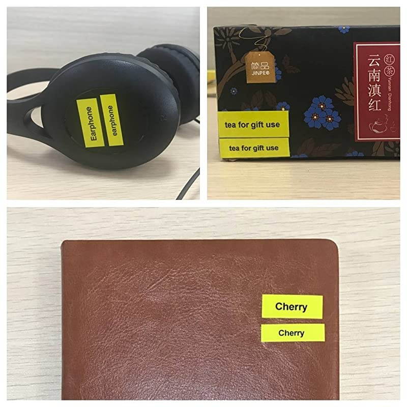 MK621 MK621s MK621 M621 035 Inch x 263 Feet 12mmx 8mBlack on Yellow Label TapesCompatible for Brother PTouch Label Makers PTM95 PT90 PT70BM PT65 PT80 PT70SR PT85 Cassettes 2 Pack