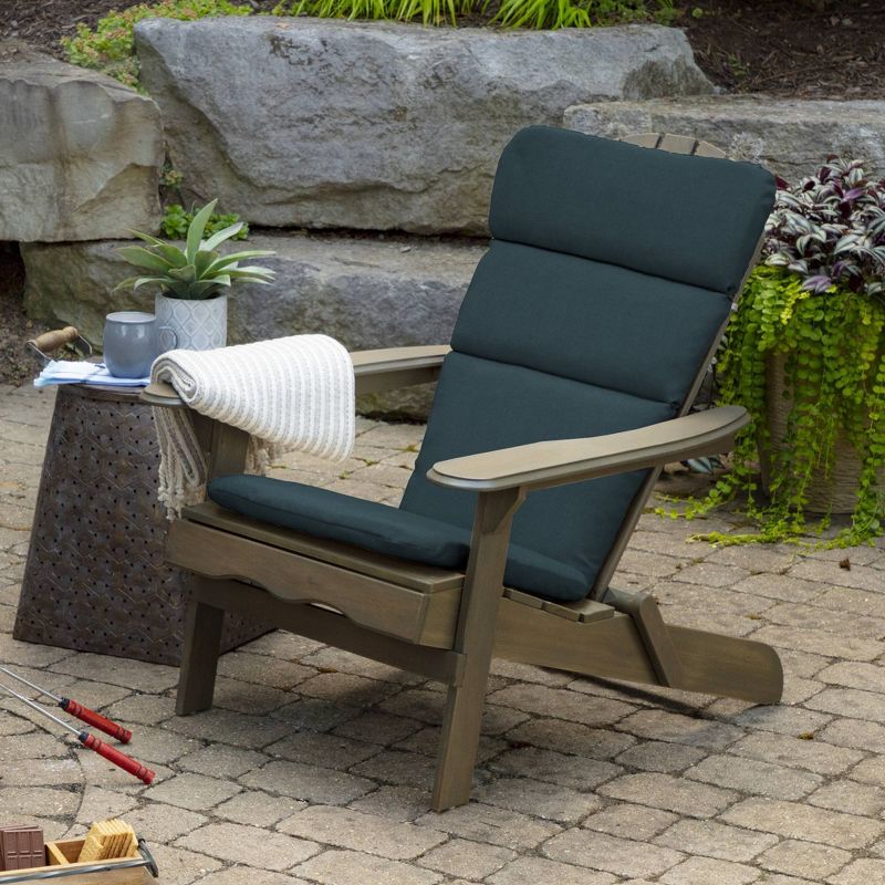 Atlantis Woven Outdoor Adirondack Chair Cushion Blue - Arden Selections