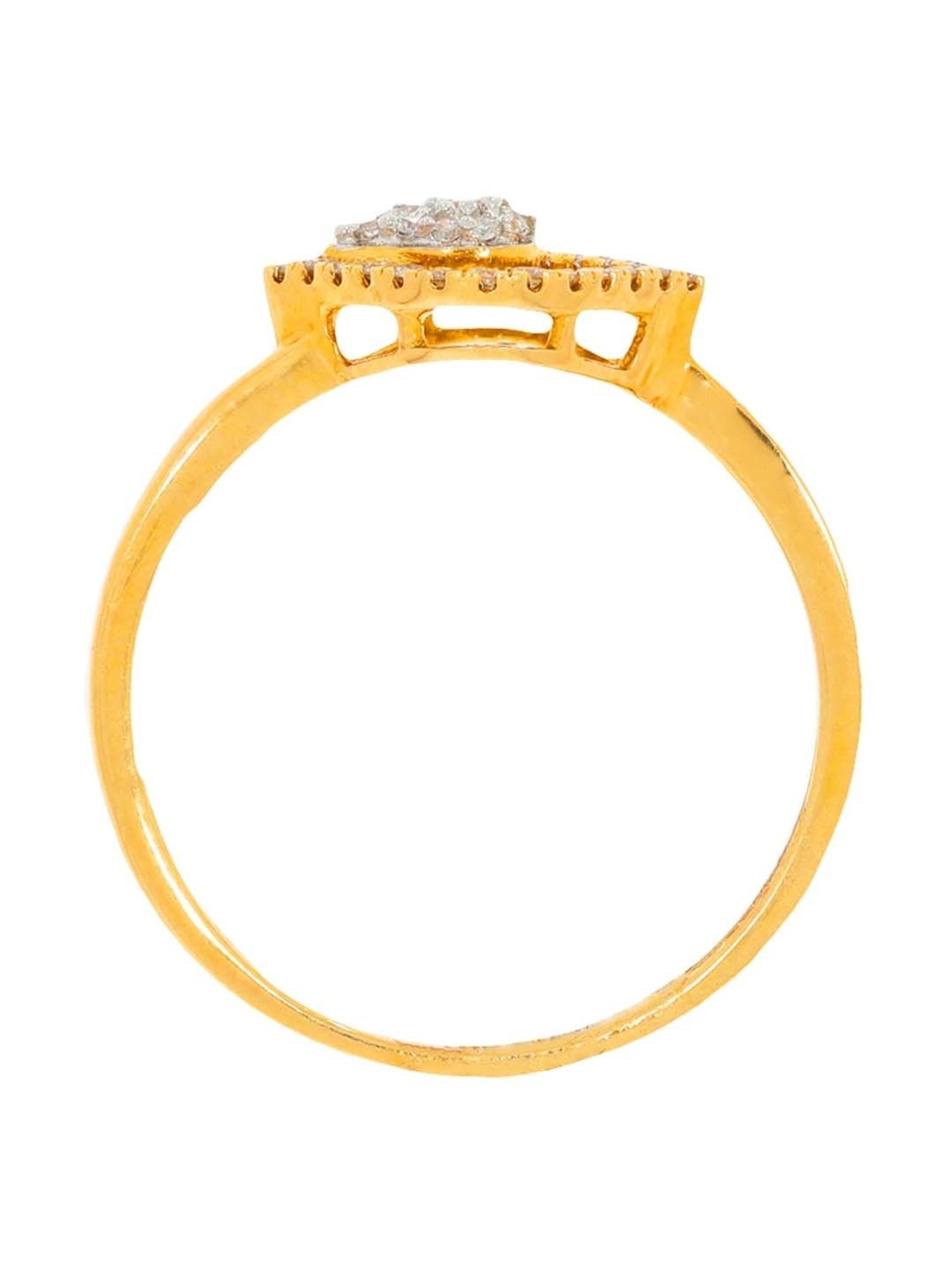 Waman Hari Pethe Jewellers 18k Gold & Diamond Ring for Women