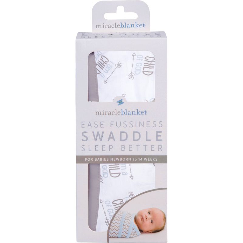 Miracle Blanket Swaddle Wrap Child of God Gray