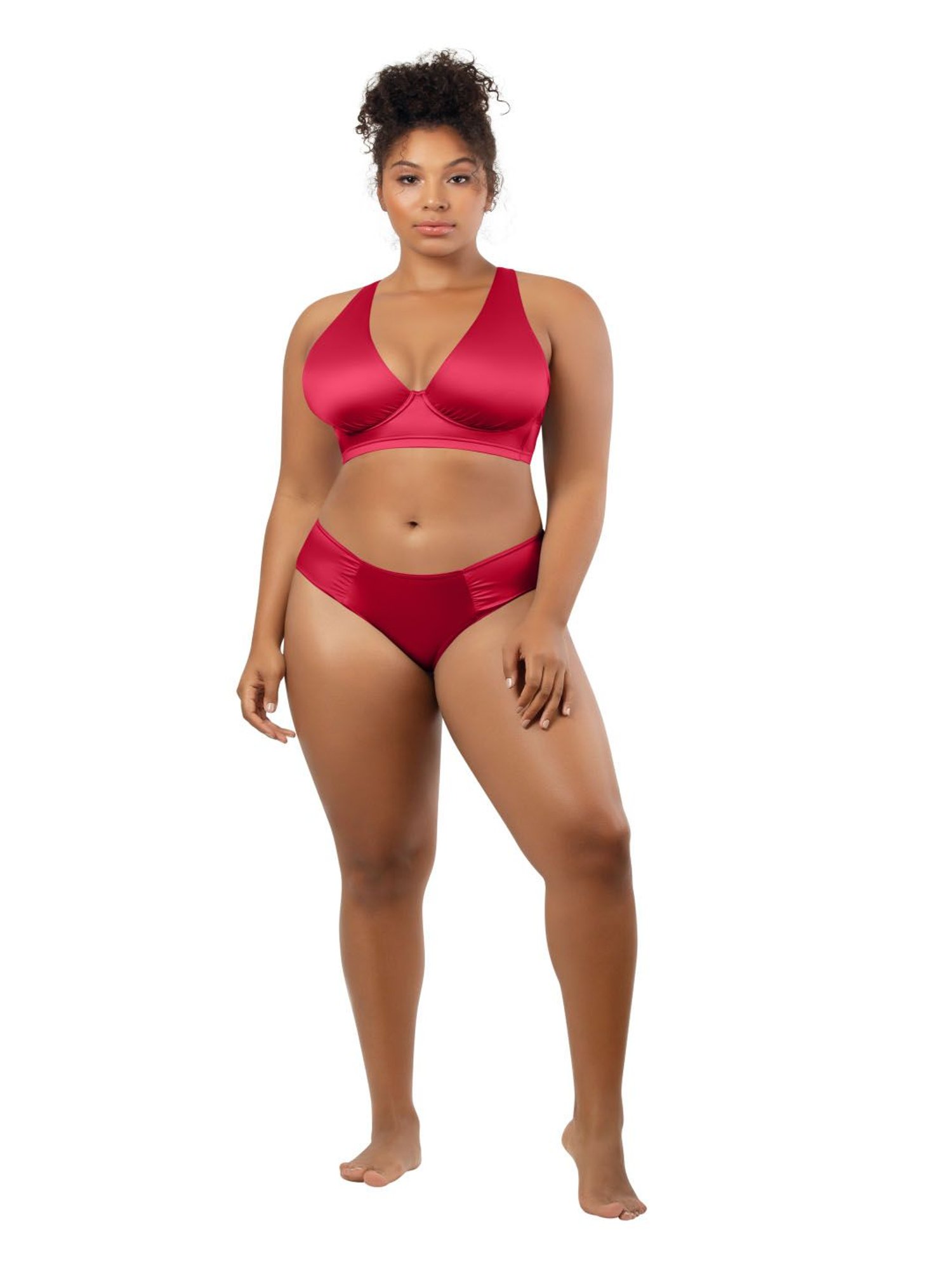 PARFAIT Cherry Longline Plunge Top