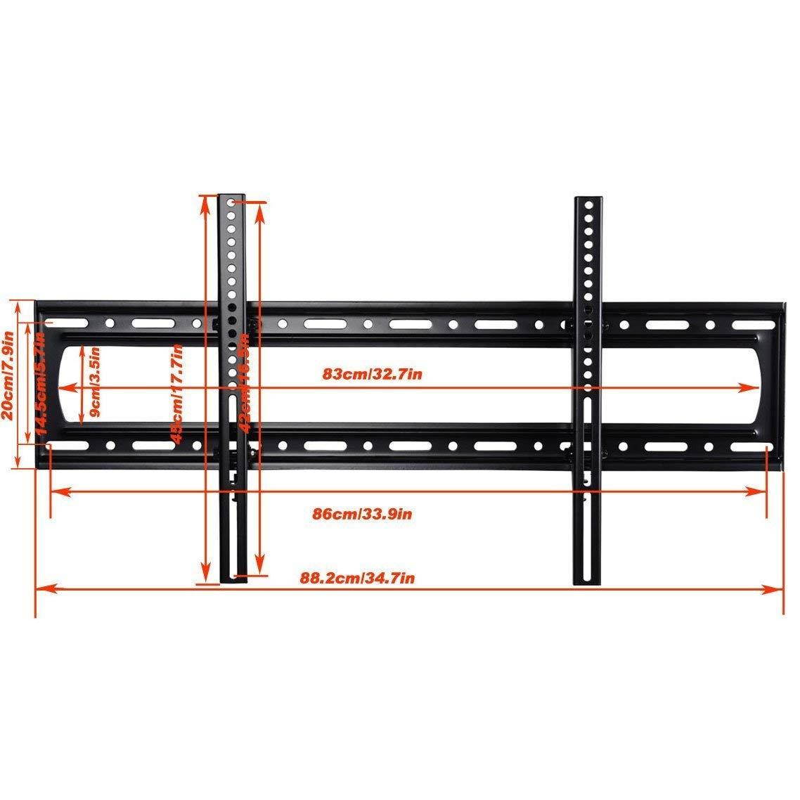 VideoSecu Tilting Extra Large TV Wall Mount Bracket for most 40"-80" LED LCD Plasma OLED 3D TV up to VESA 800x400mm and 220 LBS Loading Capacity, Compatible with Sony,Samsung,LG,Sharp,Vizio MP804B MZ8