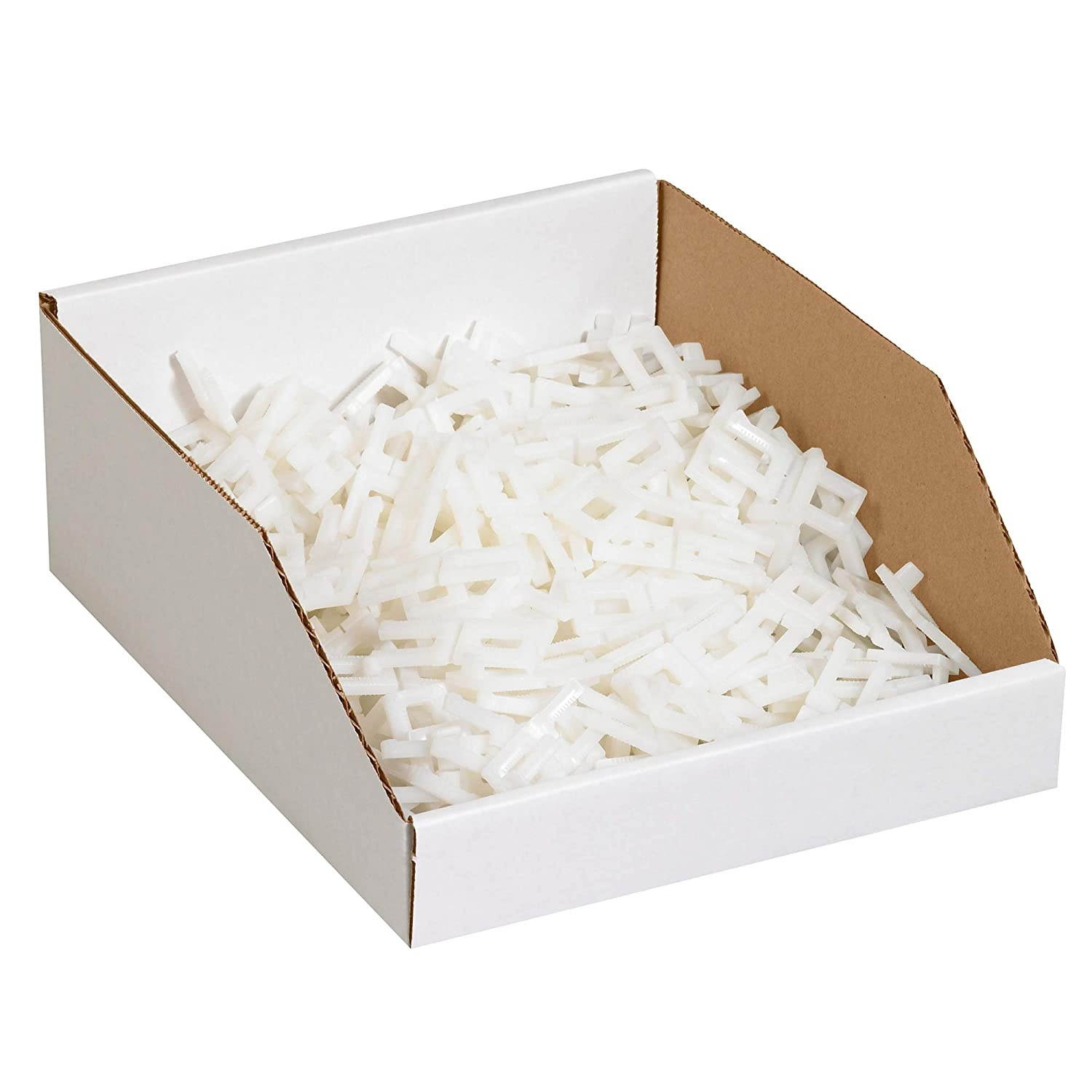 Aviditi BINMT1012 Corrugated Open Top Bin Box, 12" Length x 10" Width x 4-1/2" Height, Oyster White (Case of 25)