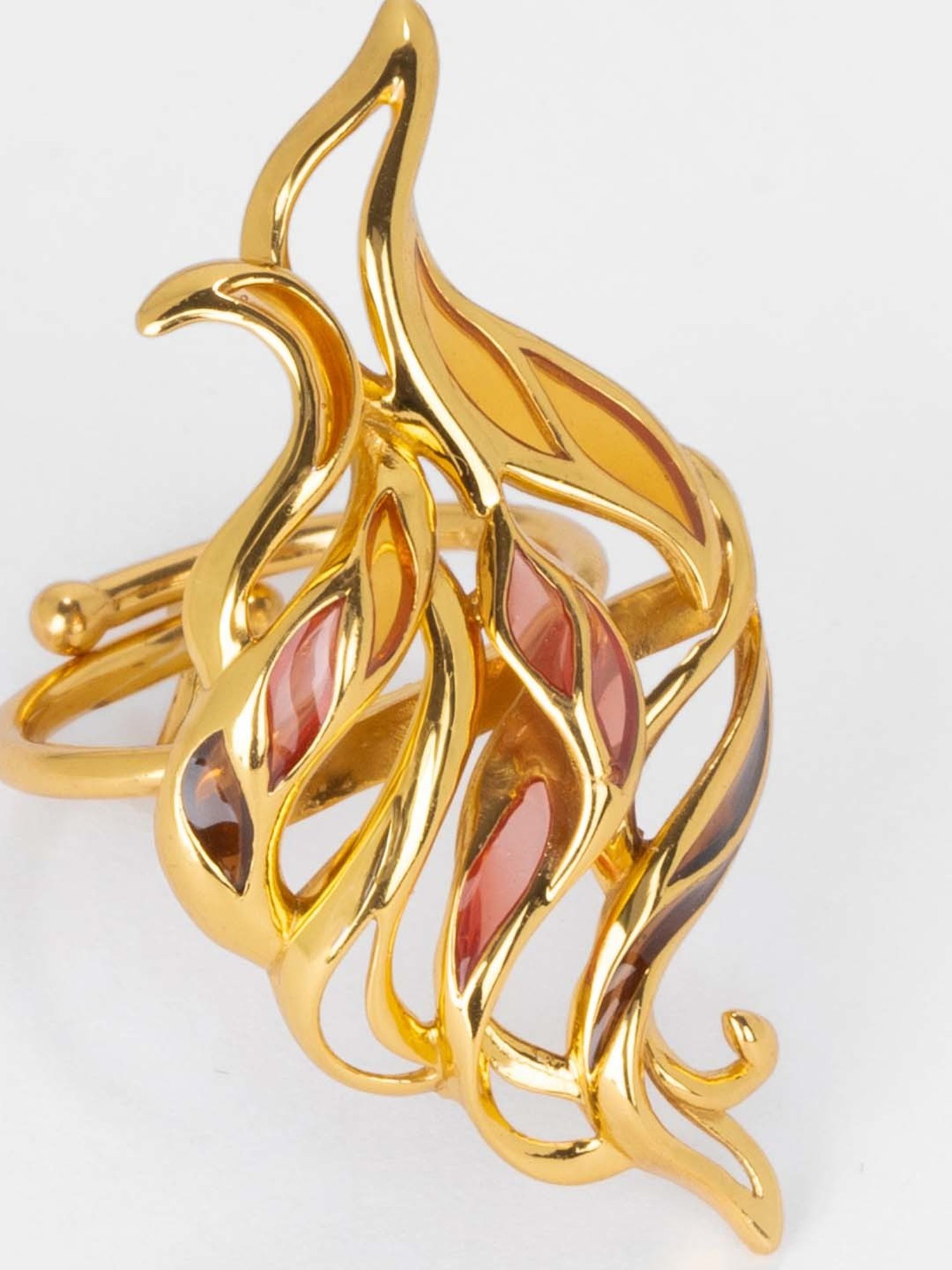 Shaya Forged by Struggles Ring in Gold Plated 925 Silver