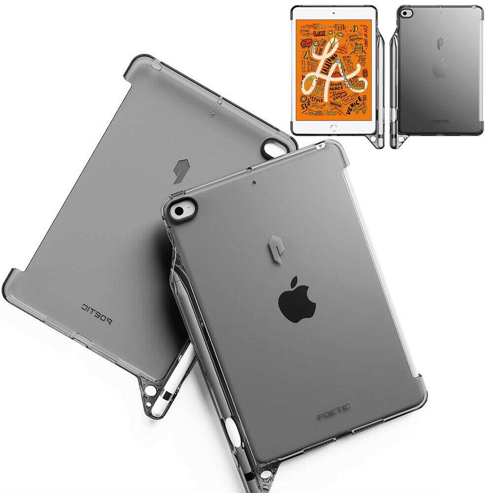 Soft Crystal Clear Silicone Case For iPad Mini 5 2019 Tablet Smart Cover Gray