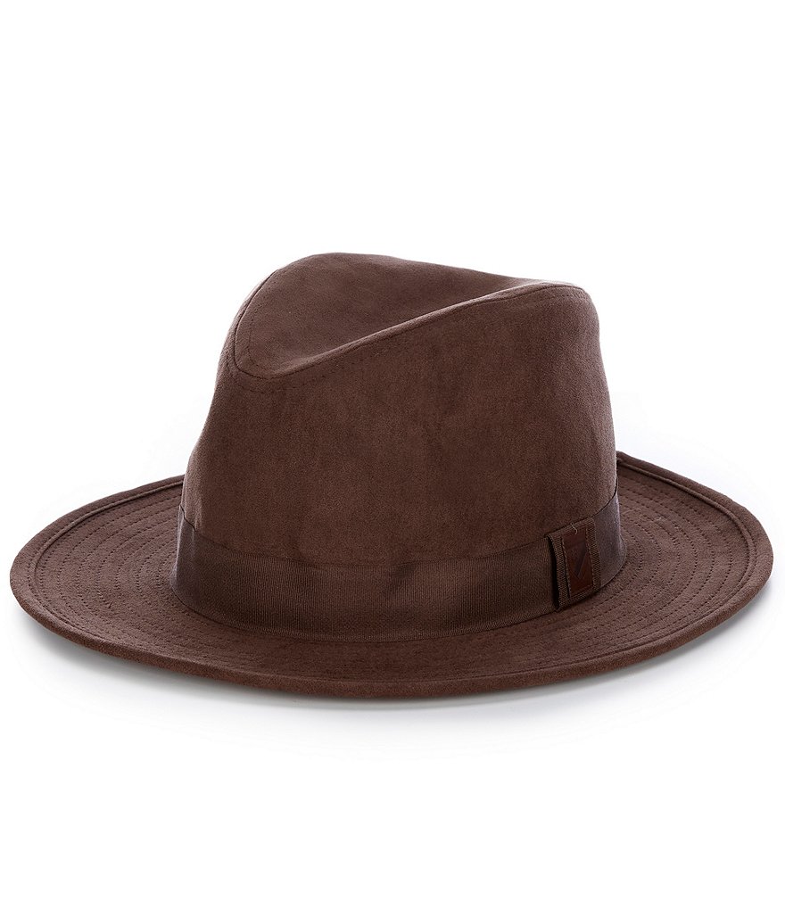 Cremieux Wide Brim Suede Fedora