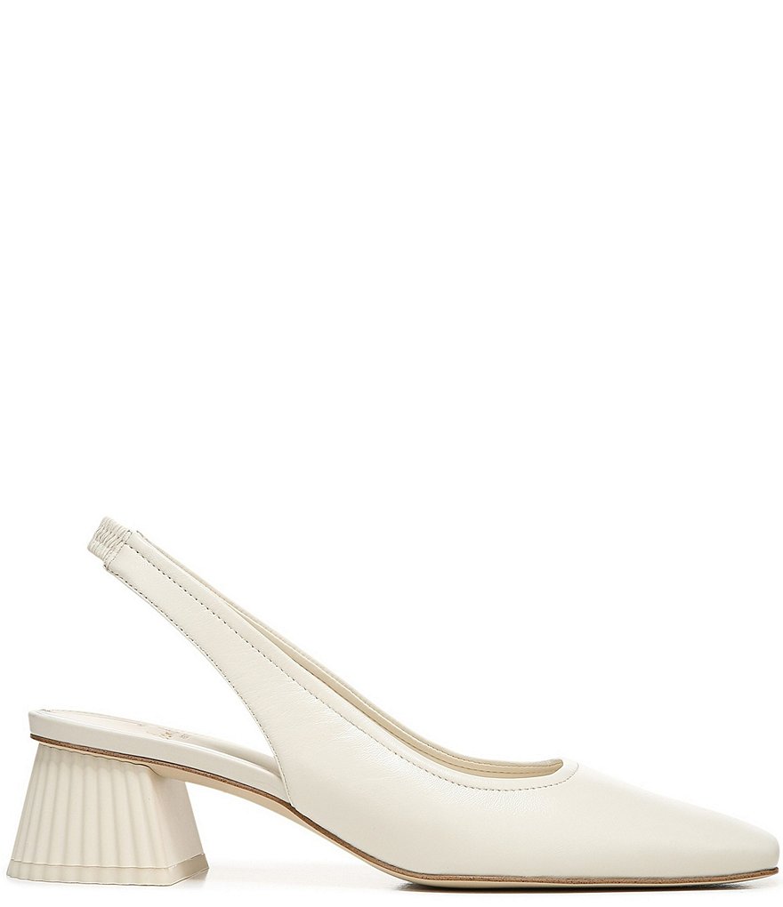 Sam Edelman Toren Leather Sculptural Heel Slingback Pumps