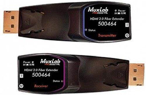 MuxLab 500464 HDMI 2.0 Fiber Extender Kit w/2-Yr Warranty
