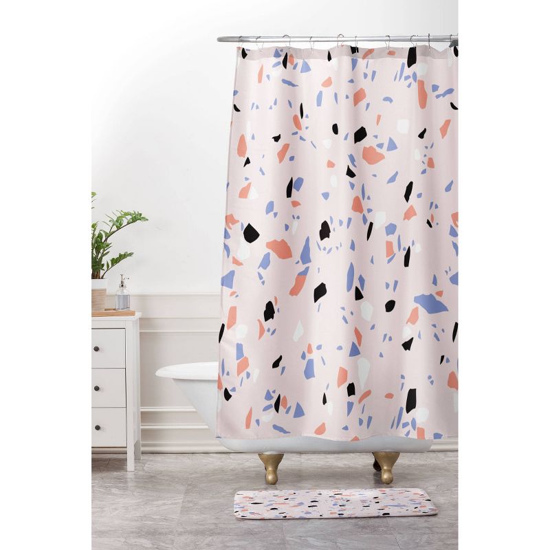 Emanuela Carratoni Sweet Terrazzo Texture Bath Mat Pink - Deny Designs