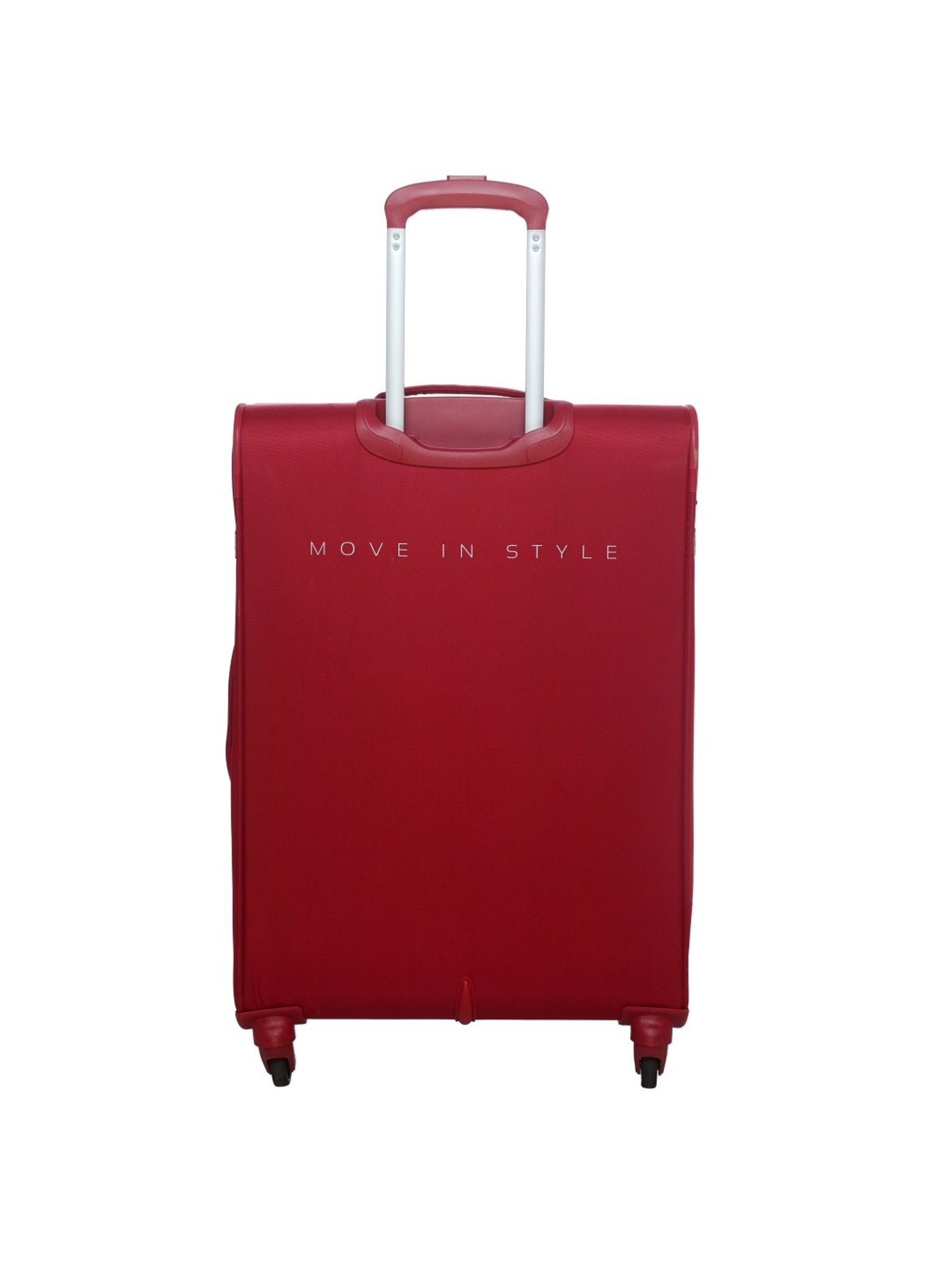Skybags Snazzy Carmine Red 4 Wheel Medium Soft Cabin Trolley - 45 cm