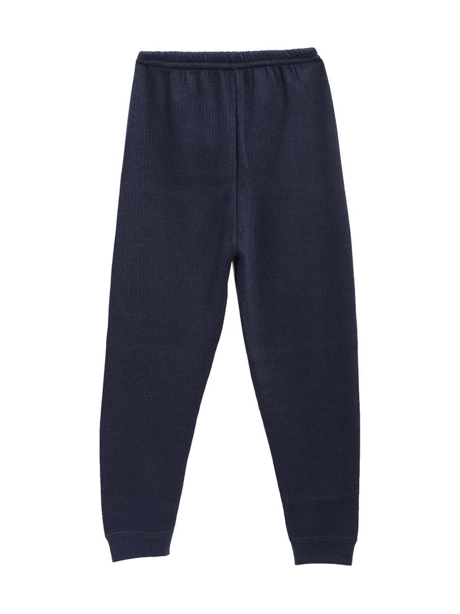 Kanvin Kids Navy Regular Fit Thermal Top & Pants Set