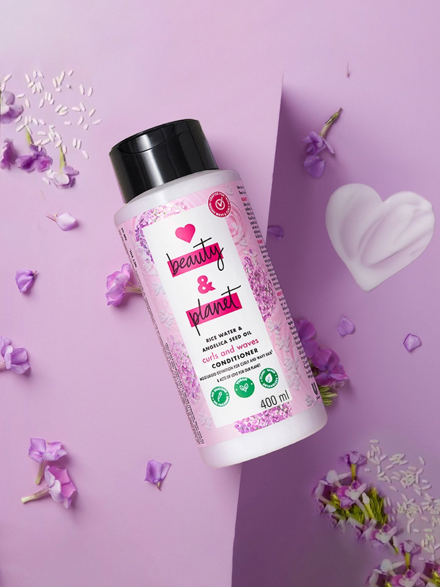 Love Beauty & Planet Rice Water & Angelica Seed Oil Curls and Waves Conditioner - 400 ml