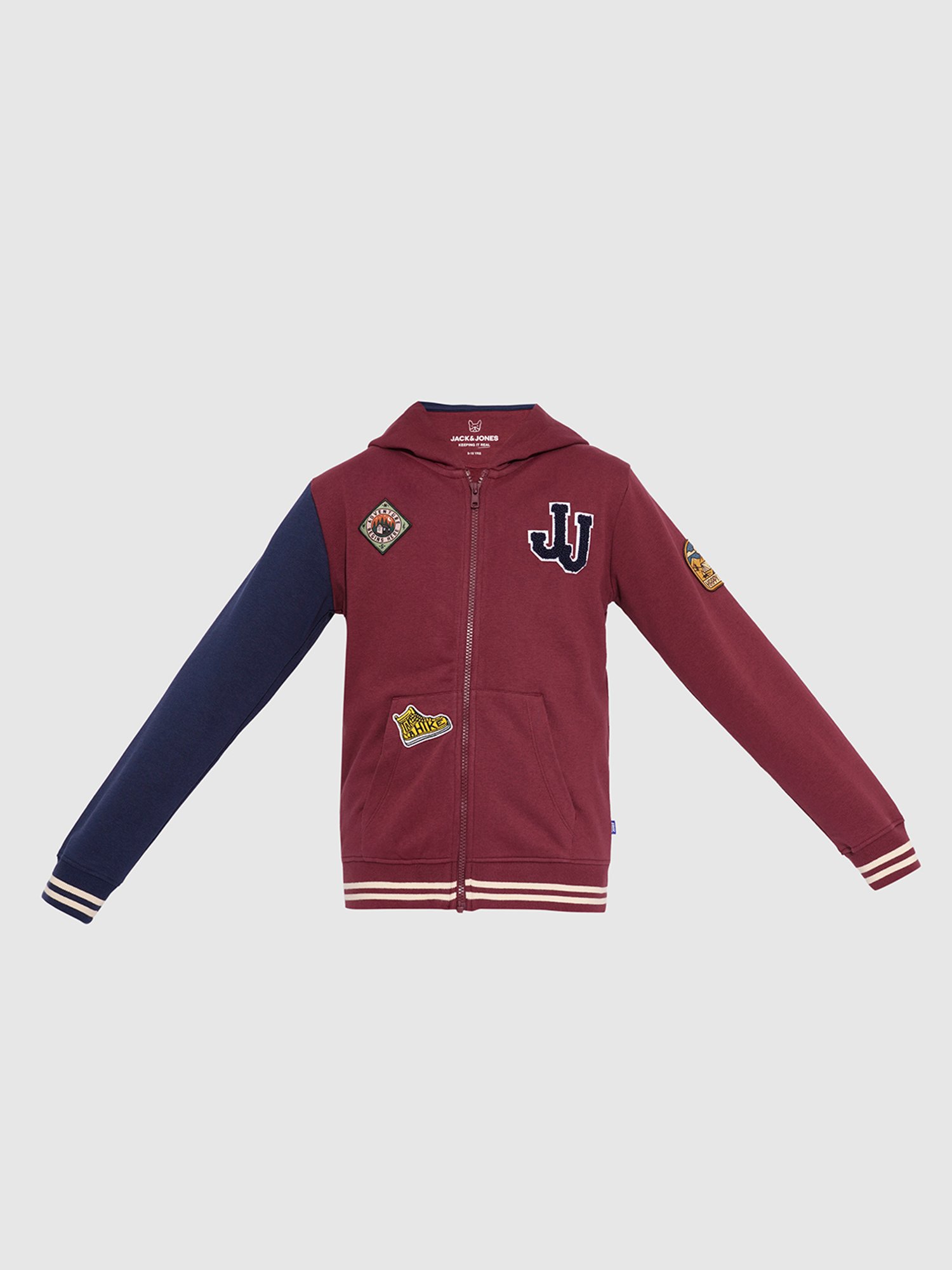 Allen Solly Junior Orange Cotton Regular Fit Full Sleeves Sweatshirt