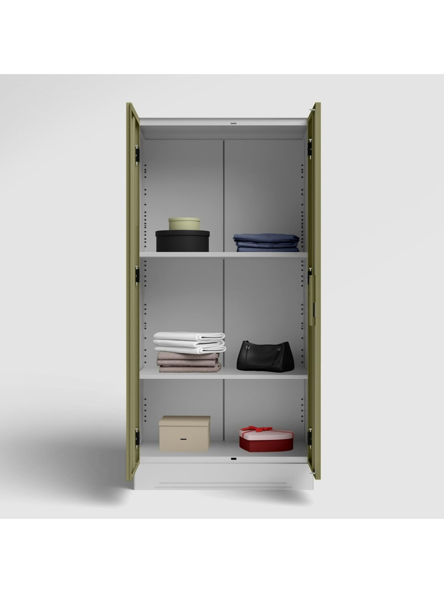 Godrej Interio Ewa Brown Engineered Wood 4 Door Wardrobe