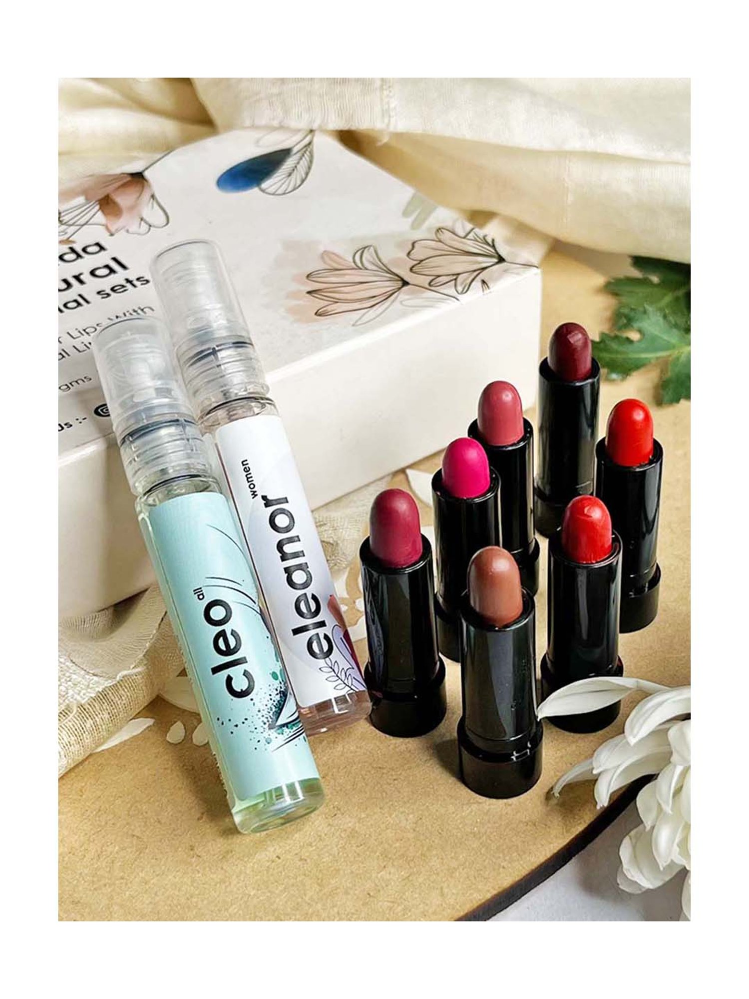 Adiveda Natural Natural Matte Lipstick Gift Set