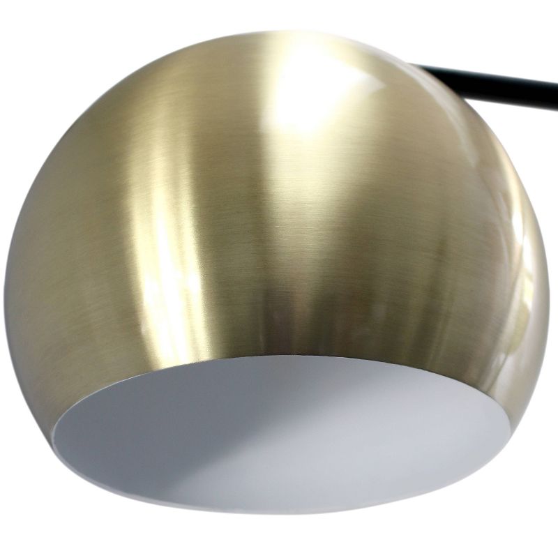 Swivel Floor Lamp with Inner Dome Shade Antique Brass - Lalia Home