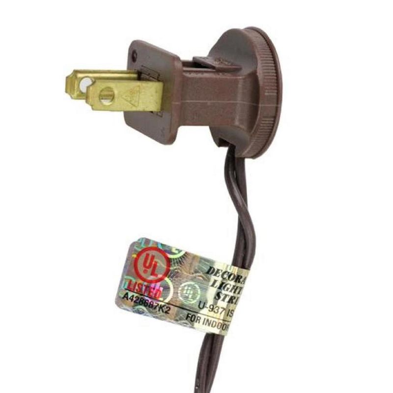 Brite Star 50ct Mini Christmas Lights Clear - 24.6' Brown Wire