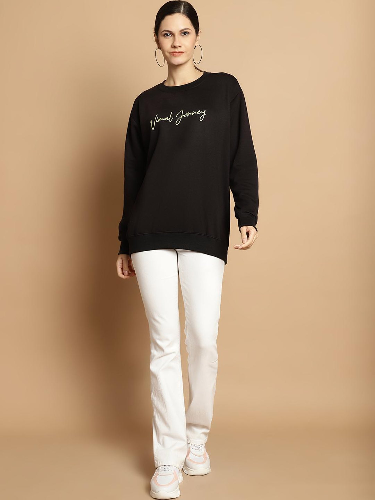 Vimal Jonney Rust & Black Printed Sweatshirt - Pack Of 2