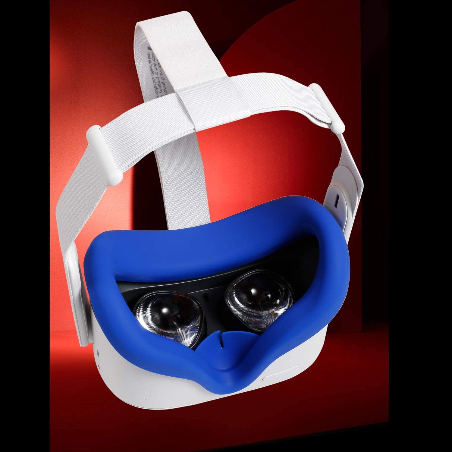 Newest VR Silicone Interfacial Cover for Oculus Quest 2 Face Protect Skin Sweatproof Lightproof Anti-Leakage