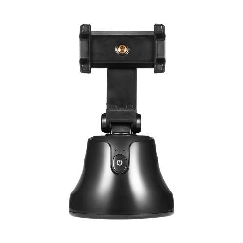 360&deg; Object Tracking Holder Portable Smart Shooting Gimbal 360&deg; Rotation Face Object Auto Tracking Phone Holder Black