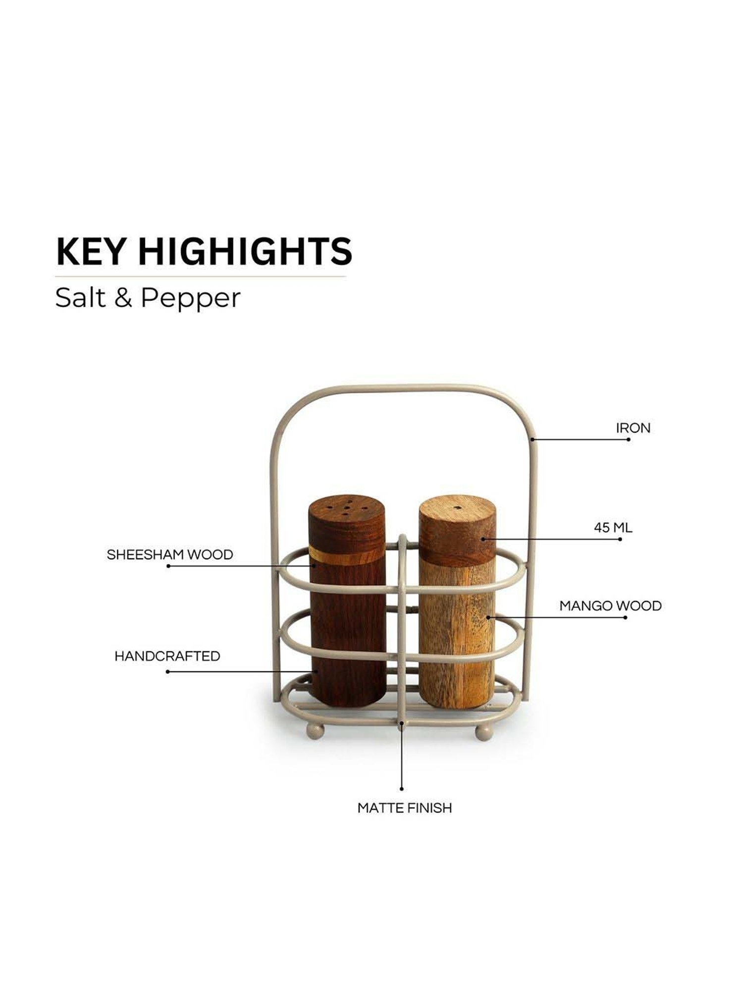 COLE & MASON Precison Manual Brown Wood Forest Pepper