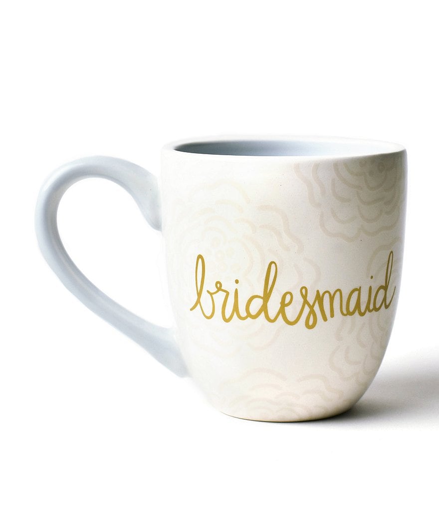 Coton Colors Ecru Floral Bridesmaid Mug