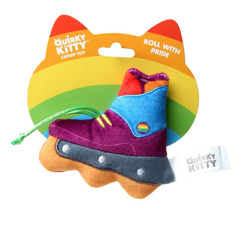 Quirky Kitty Roll with Pride Cat Toy - Blue