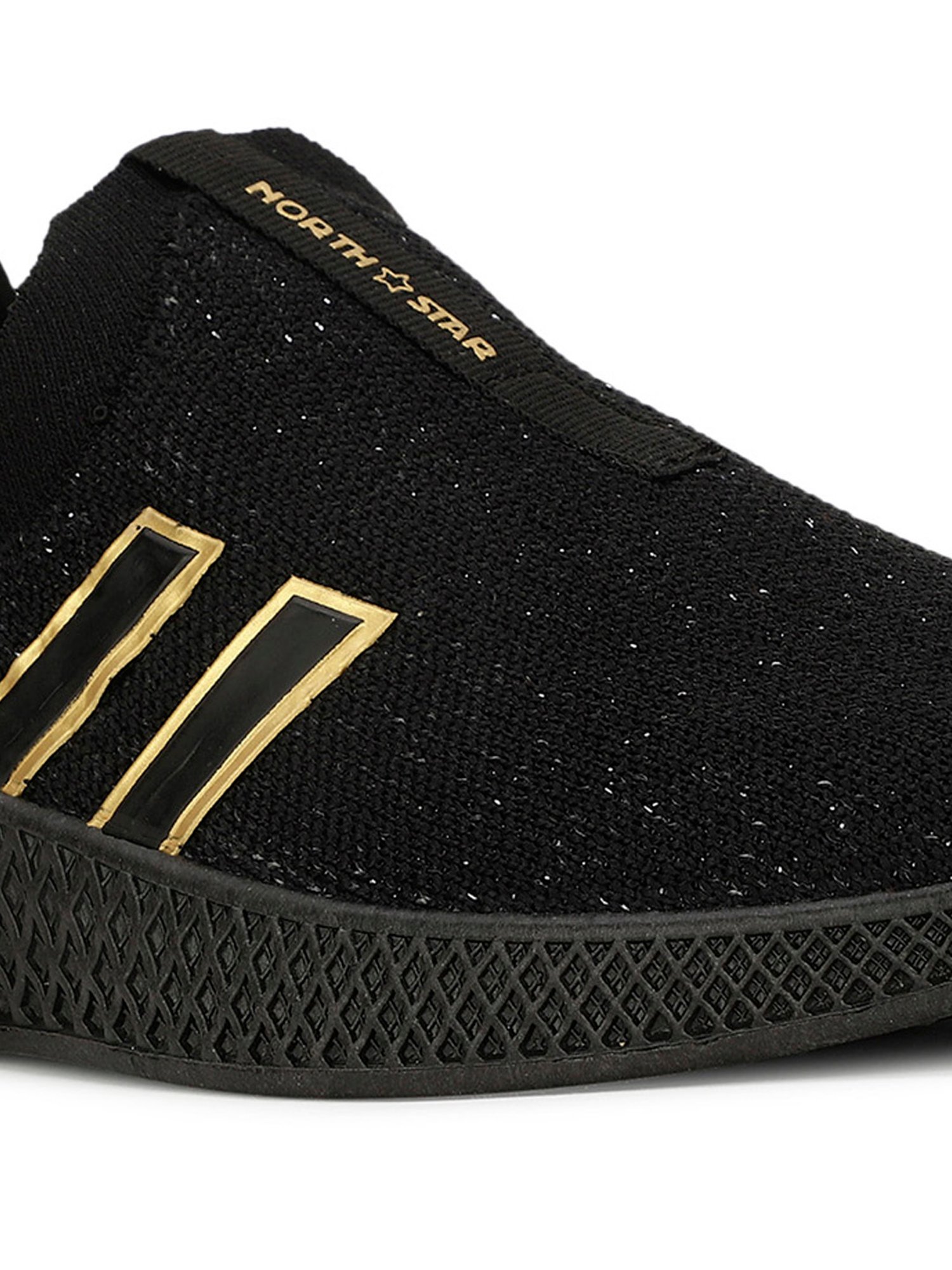 North Star by Bata Women's Black Walking Shoes