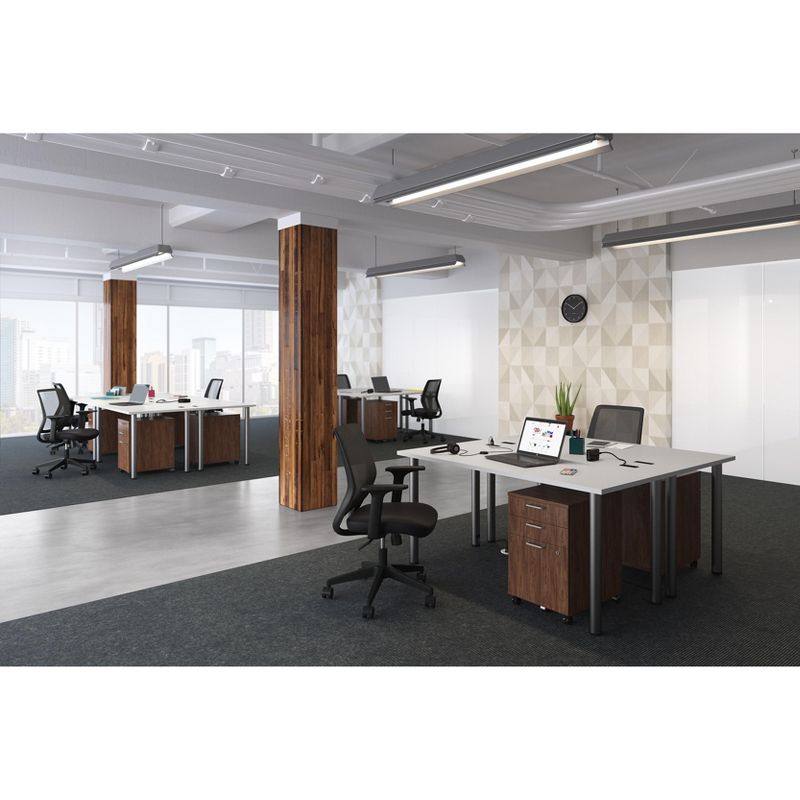 Union & Scale Mesh Back Fabric Task Chair, Black UN56947