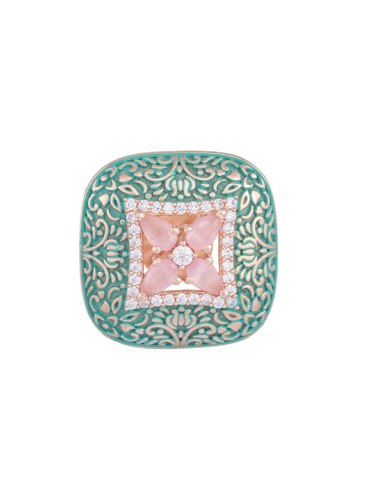 Saraf RS Jewellery Studs Meenakari & Pastel AD small earrings