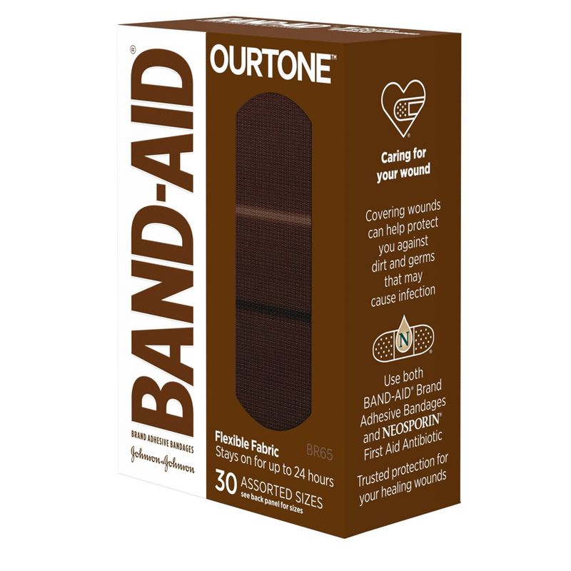 Band-Aid Ourtone Assorted Adhesive Bandages - BR65 - 30ct
