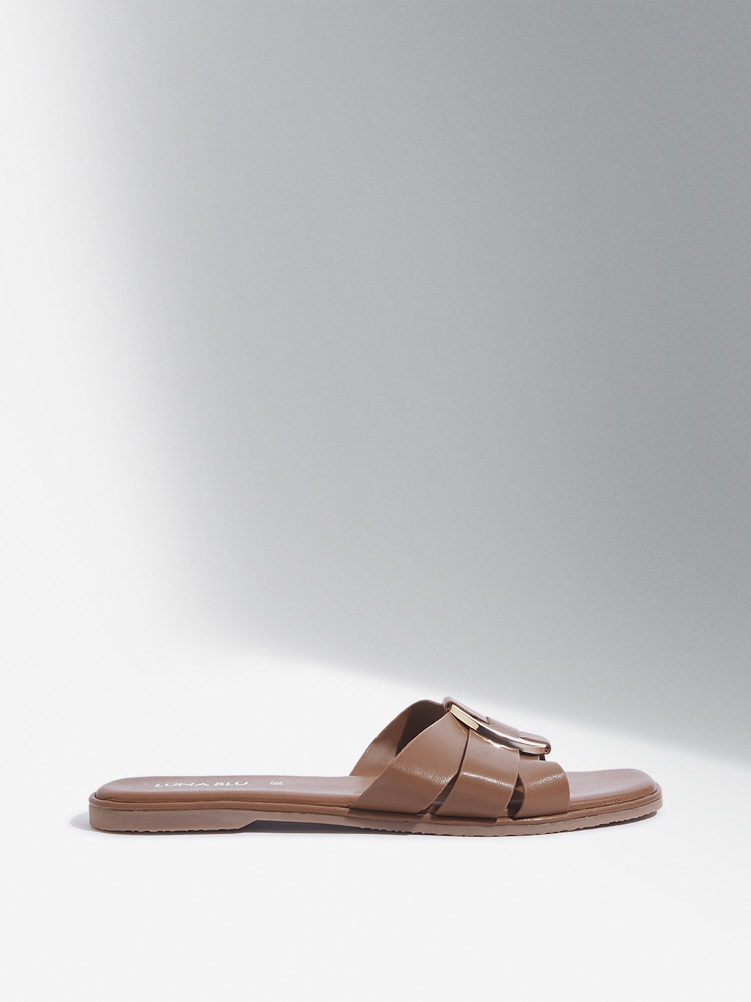 LUNA BLU by Westside Tan Hardware-Detailed Multi-Strap Slides
