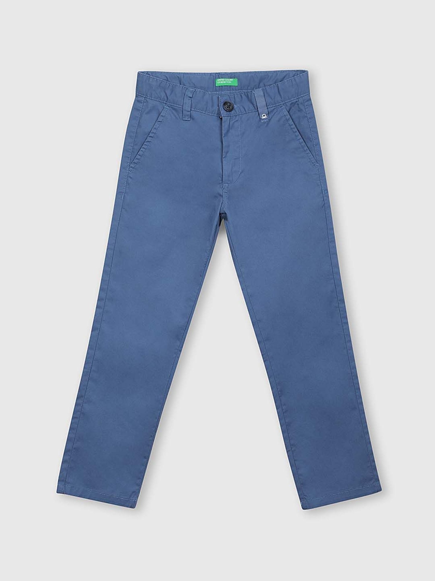 United Colors of Benetton Boys Blue Mid Rise Trousers