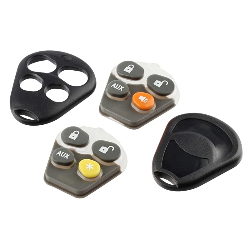 Fob less Entry Remote shell Case Pad fits Viper EZSDEI474V 4 Button