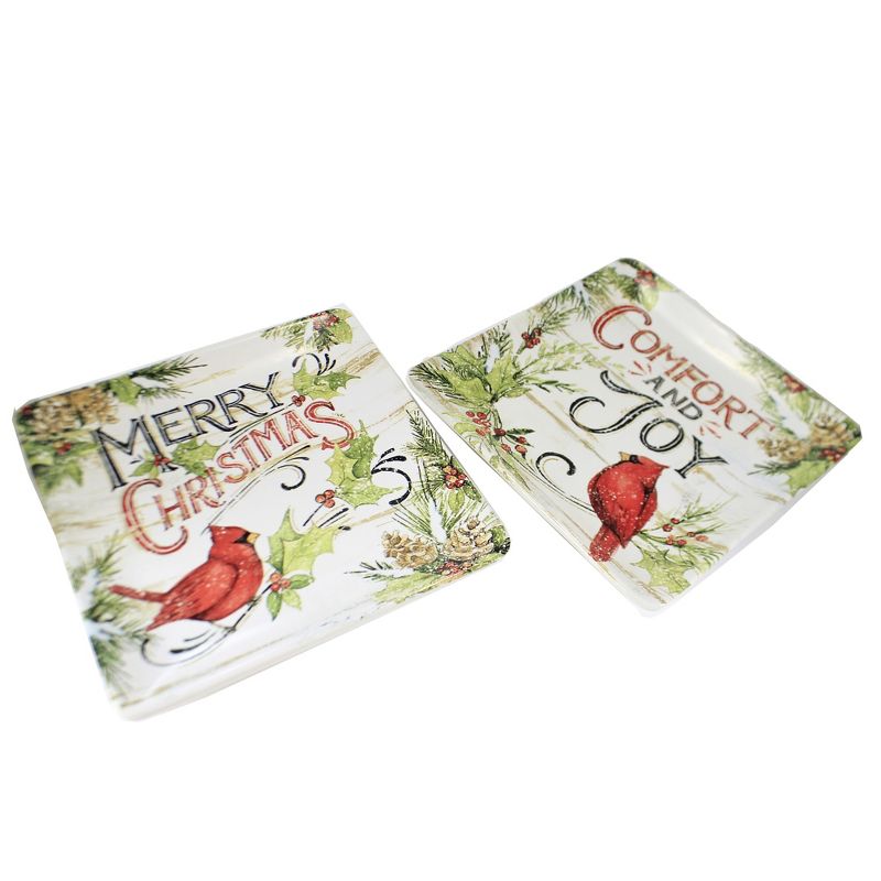 Blue Rose Polish Pottery Garland of Blue Dessert Plate