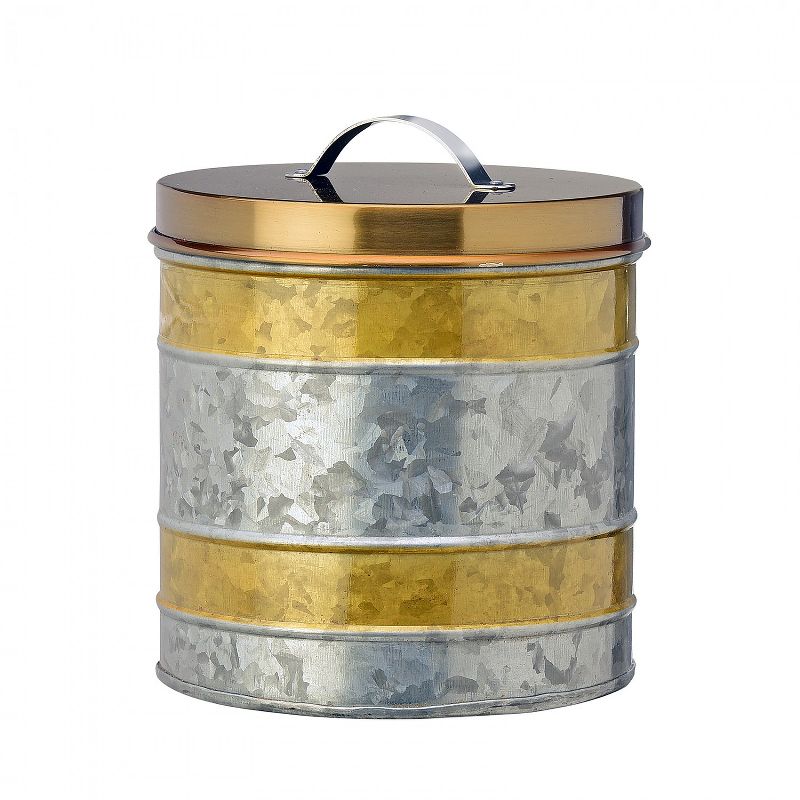 Amici Home Amelia Gold Galvanized Canister, Assorted Size Set of 3