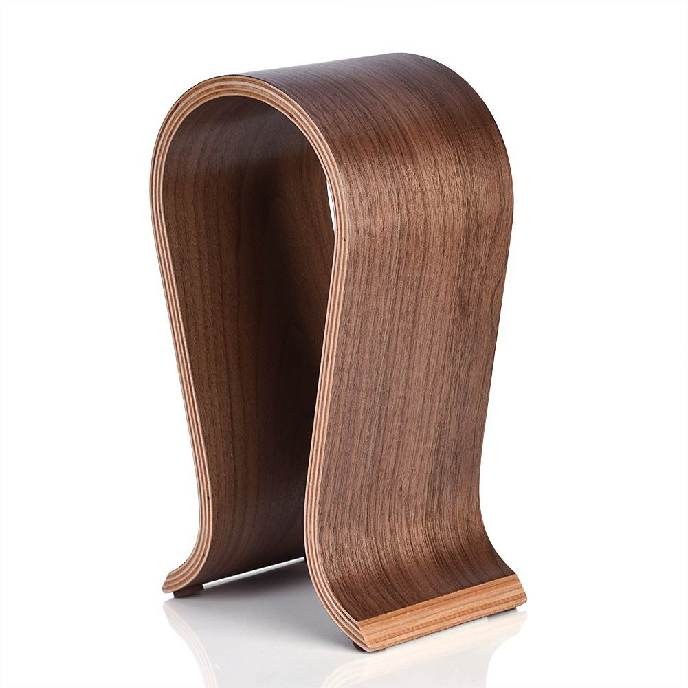 Wooden Stand for Headphone Headset Headphones Size Holder Hanger Desk Display