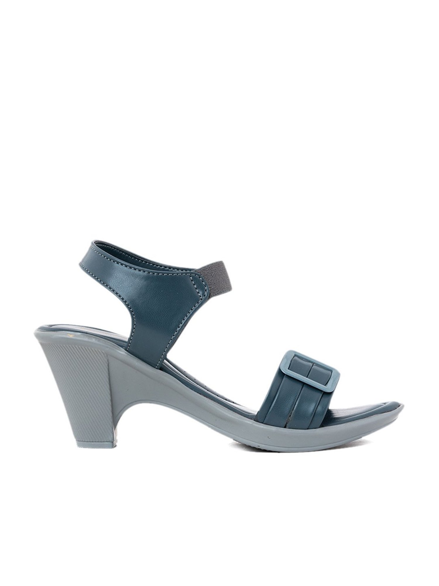 Khadim Women's Navy Ankle Strap Sandals