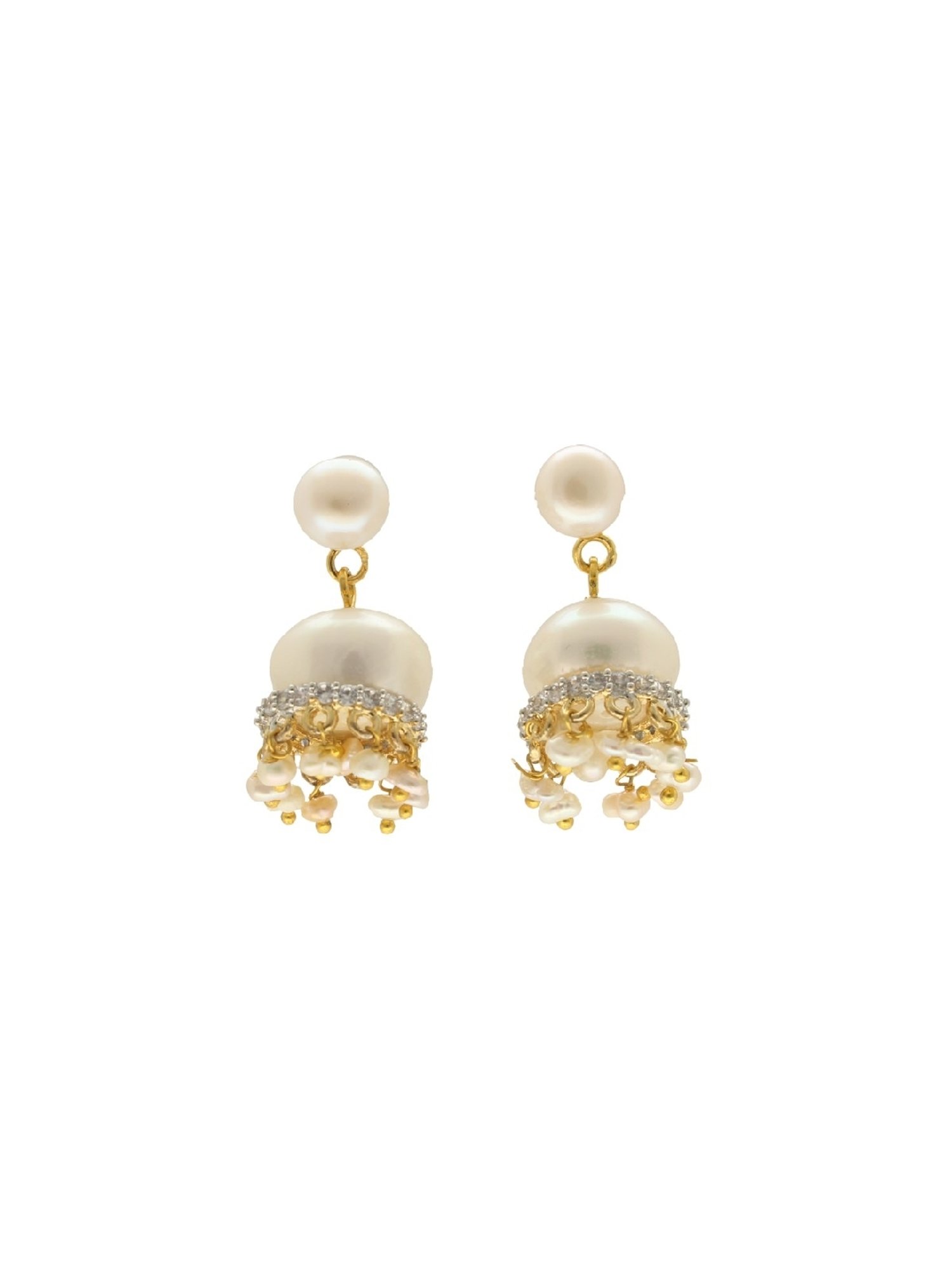Sri Jagdamba Pearls Daksina Pearl Earrings for Women and Girls