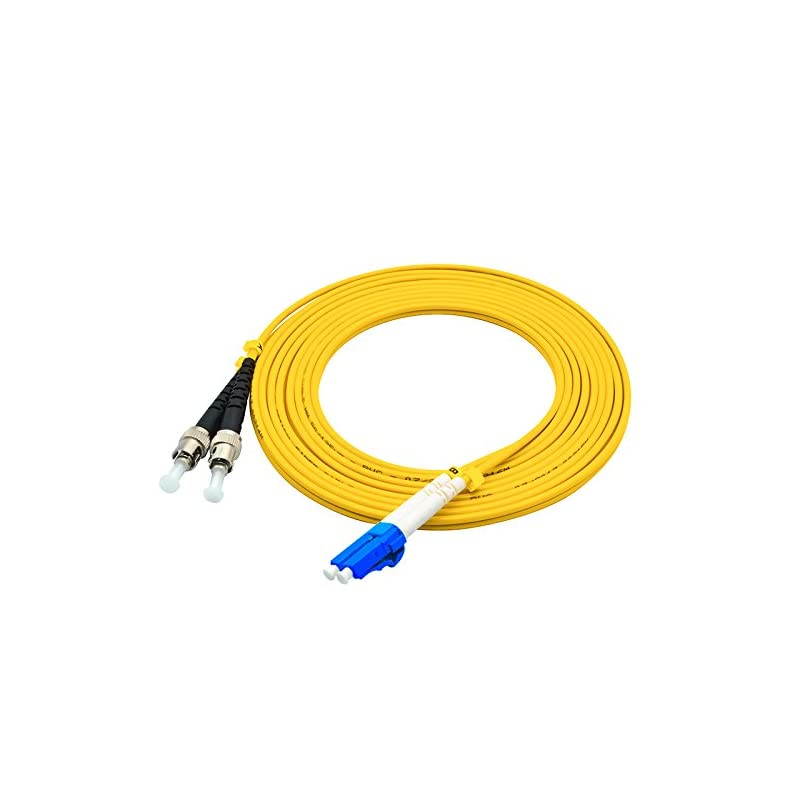 3Meters 10ft LC to ST Duplex 9125 SingleMode Fiber Optic Cable Jumper Optical Patch Cord LCST
