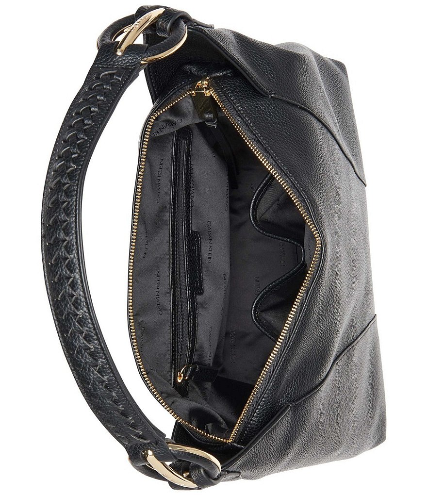 Calvin Klein Ivy Linen Python Hobo Bag