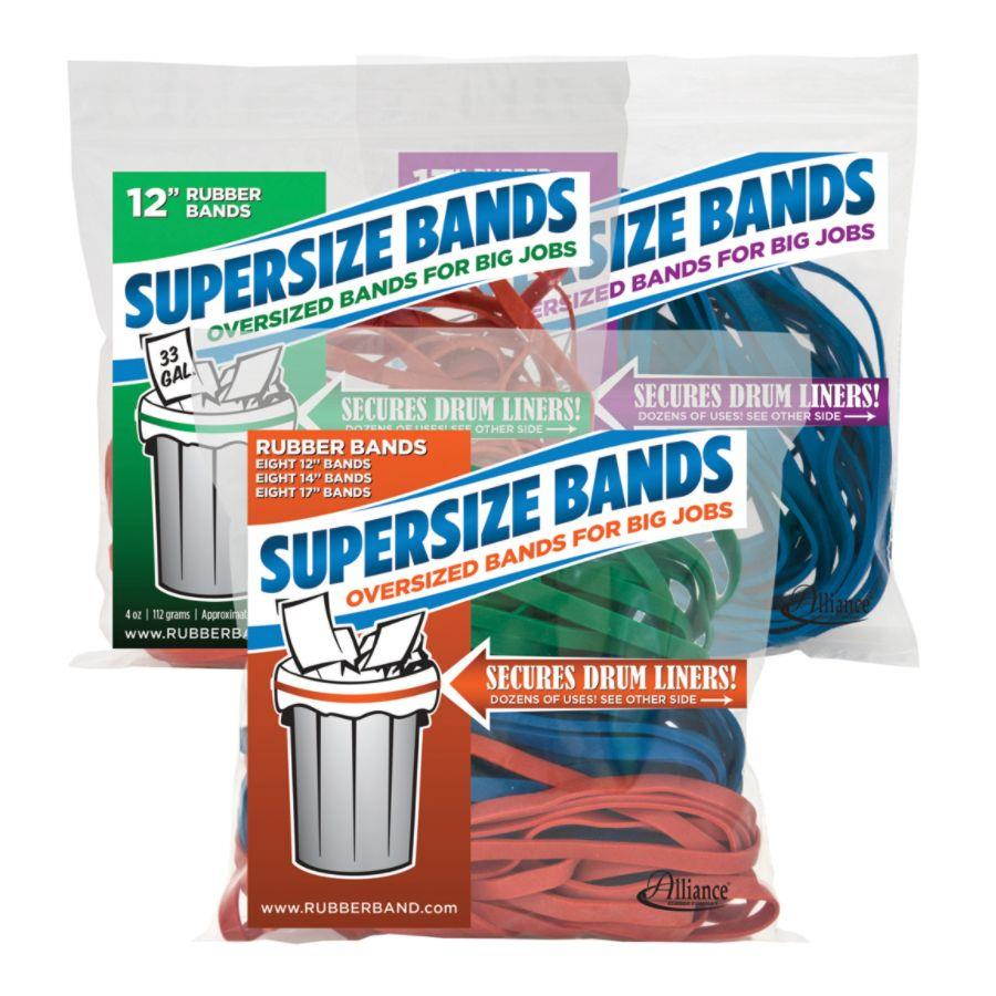 Rubber Bands Supersize Alliance 17" 12/BG Blue 08995