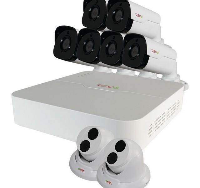 Ultra(TM) 8-Channel 2TB IP NVR with 6 Bullet & 2 Turret Cameras - RU81T2GB6G-2T